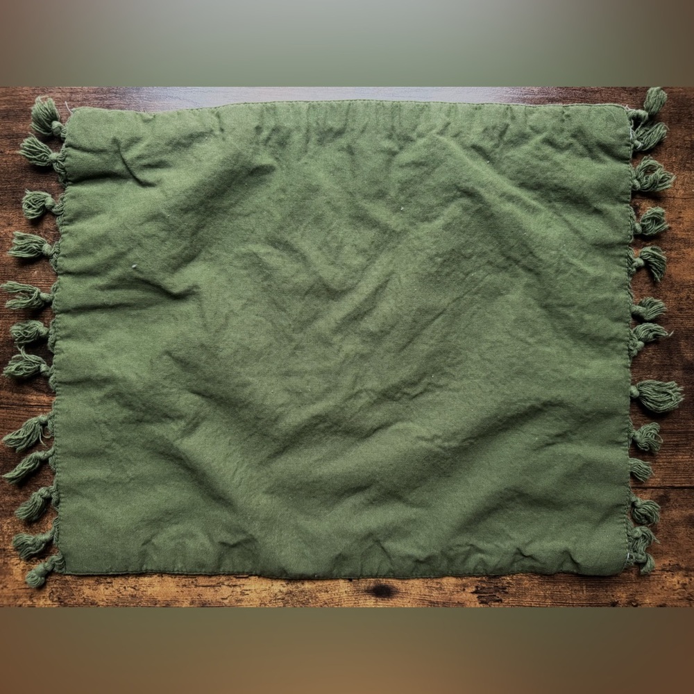 Placemats Set of 6 - No Brand Dark Green White - Picture 5 of 5